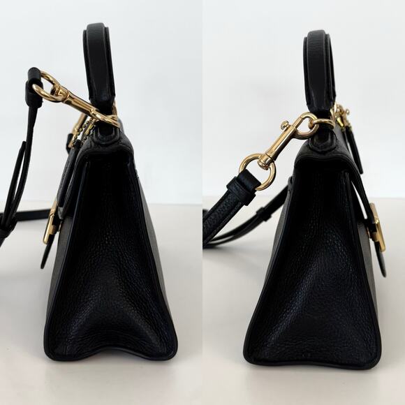 Coach Pepper Satchel In Signature Canvas Leather Crossbody Handbag Satchel C7226 - Picture 7 of 14